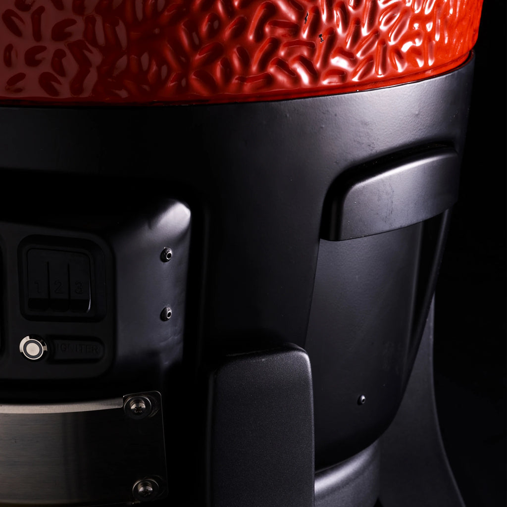 Close-up of the top of the cart leg to the right of the Kontrol Panel.