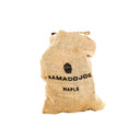 Burlap bag of maple wood chunks