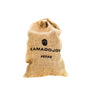 Burlap bag with the Kamado Joe logo and the words Kamado Joe Pecan printed on it