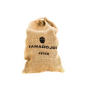 Burlap bag with the Kamado Joe logo and the words Kamado Joe Pecan printed on it